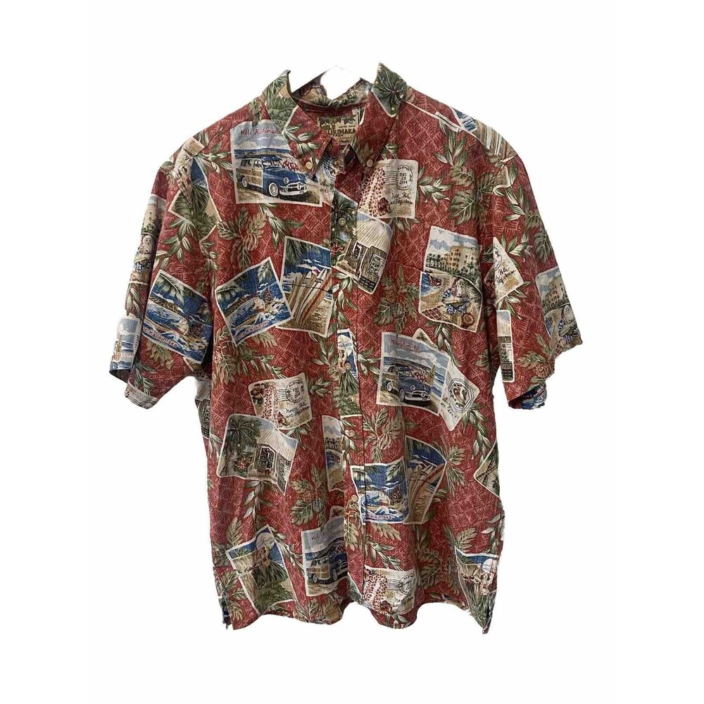 Rare Limited Edit Reyn Spooner Mele Kalikimaka Hawaiian Shirt Christmas‎ XL